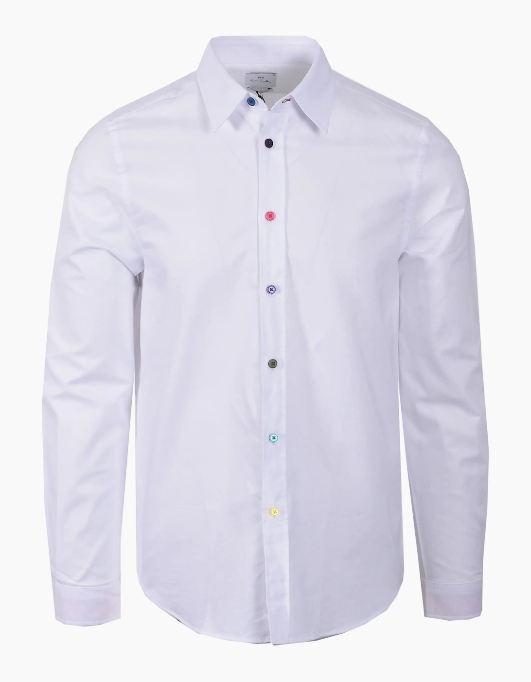 PAUL SMITH LS TAILORED FIT SHIRT WHITE, 4 of 3