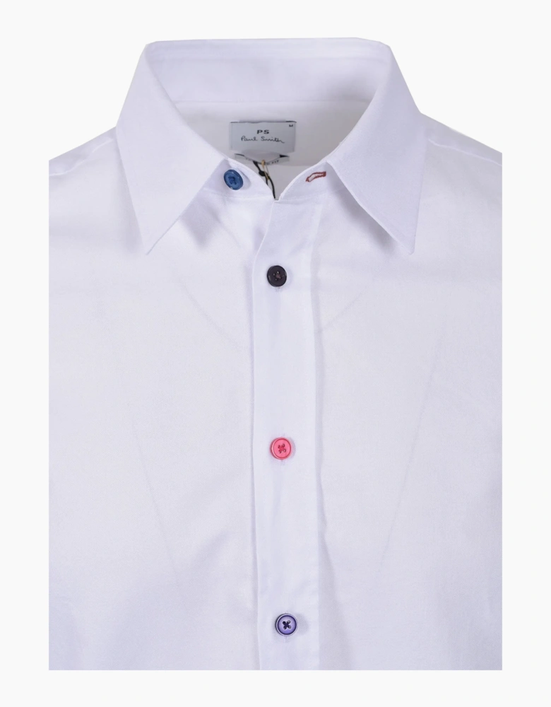 PAUL SMITH LS TAILORED FIT SHIRT WHITE