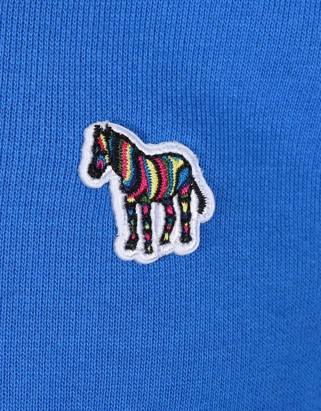 PAUL SMITH REG FIT HALF ZIP SWEATSHIRT BLUE