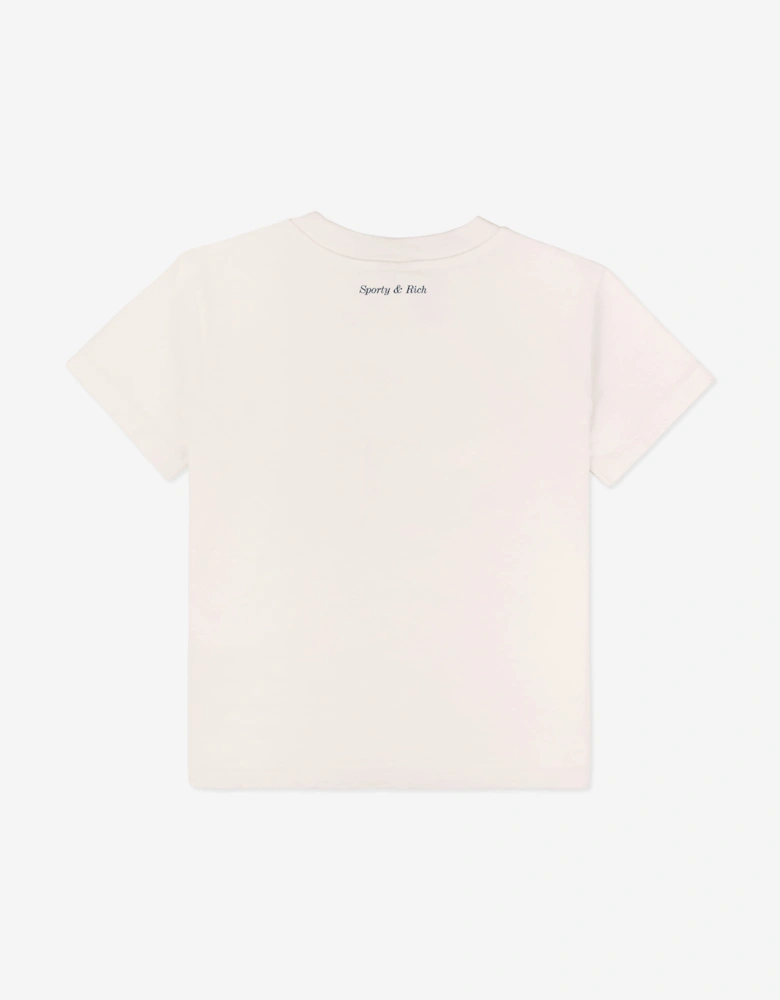 Sporty & Rich Kids Be Nice T-Shirt in Ivory