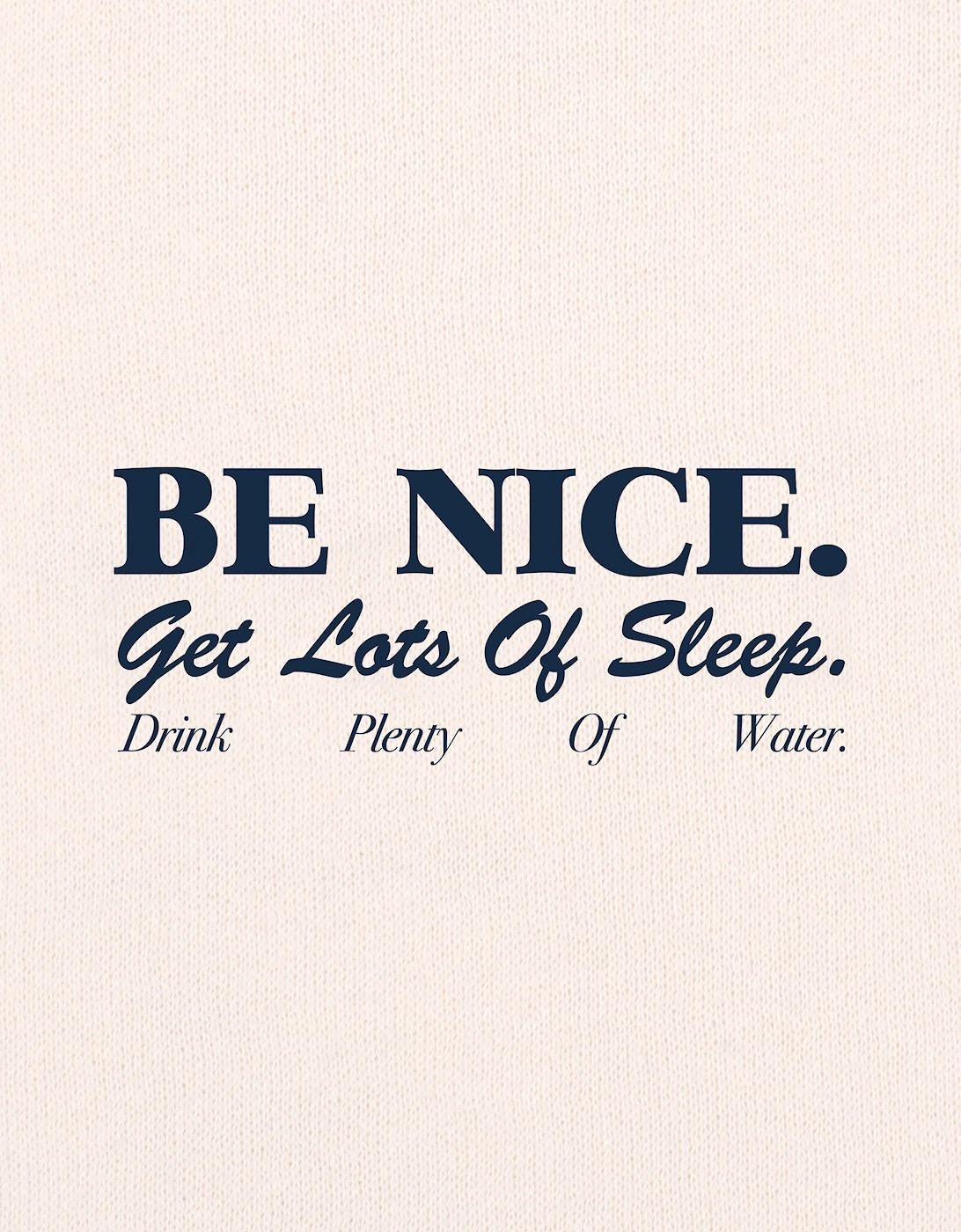 Sporty & Rich Kids Be Nice T-Shirt in Ivory