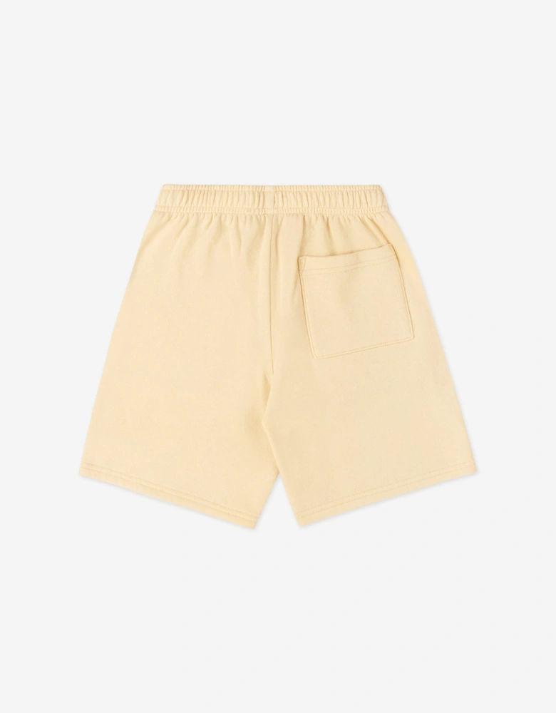 Sporty & Rich Kids Classic Logo Gym Shorts in Yellow