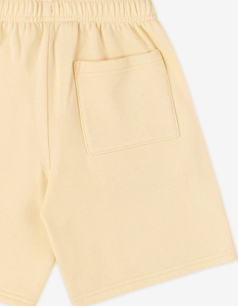 Sporty & Rich Kids Classic Logo Gym Shorts in Yellow