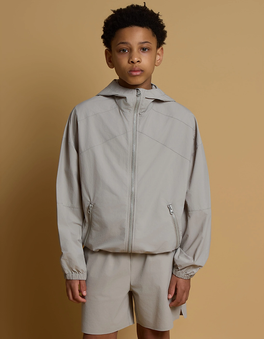 Blanca Sport Kids Elevated Windbreaker in Grey, 6 of 5