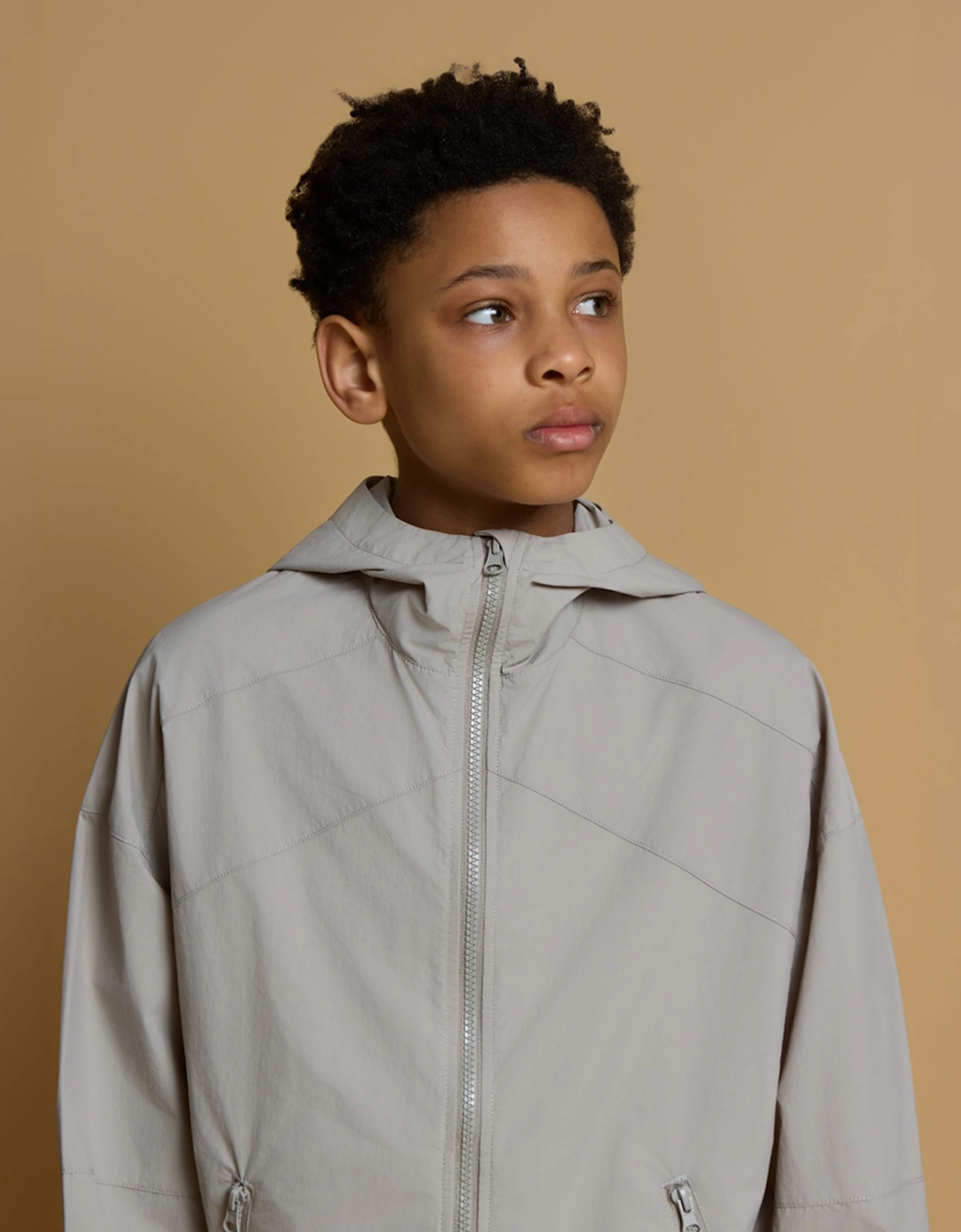 Blanca Sport Kids Elevated Windbreaker in Grey