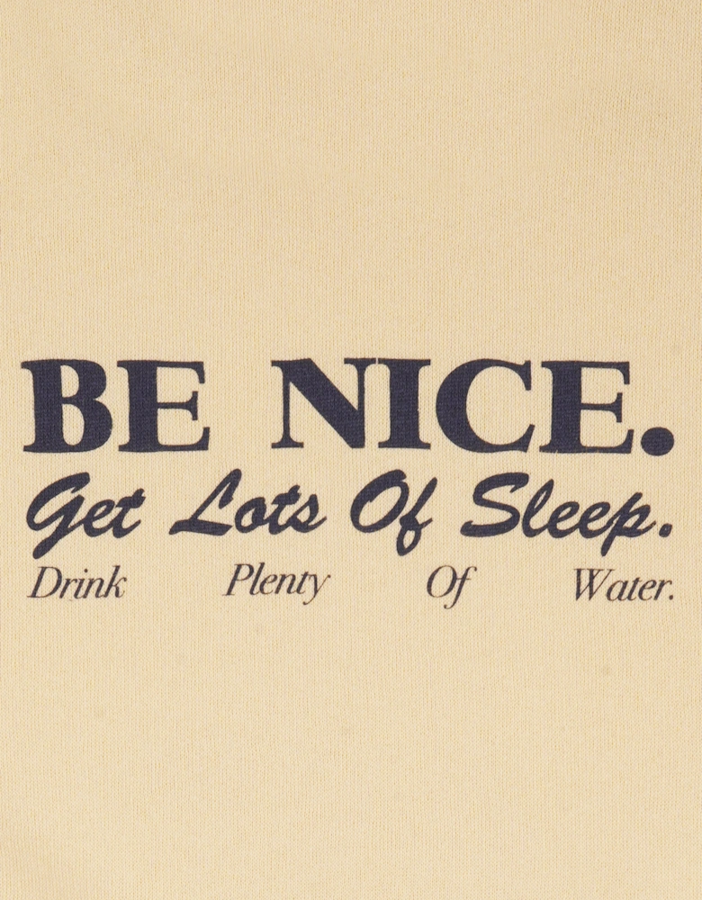 Sporty & Rich Kids Be Nice T-Shirt in Yellow