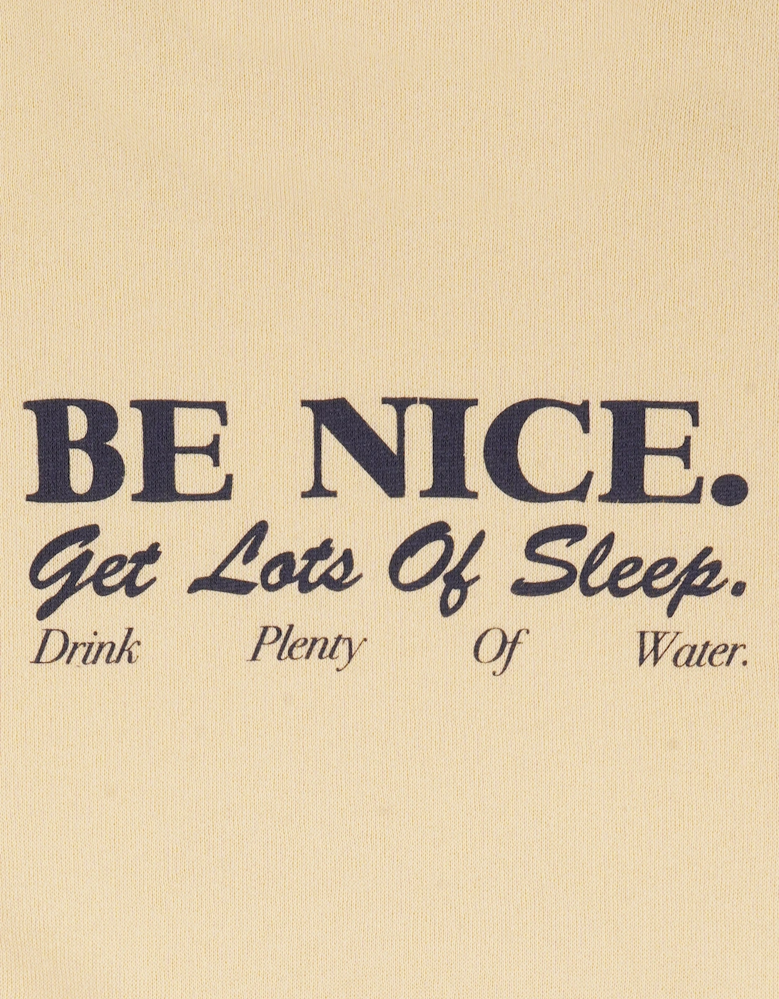 Sporty & Rich Kids Be Nice T-Shirt in Yellow