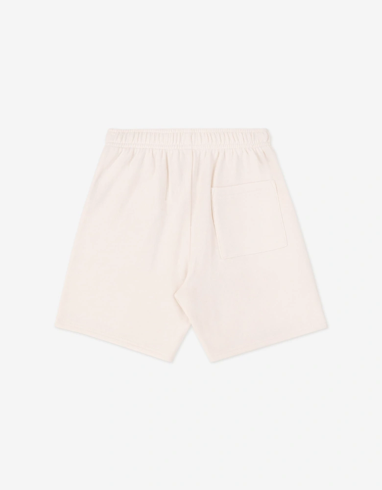 Sporty & Rich Kids Classic Logo Gym Shorts in Ivory