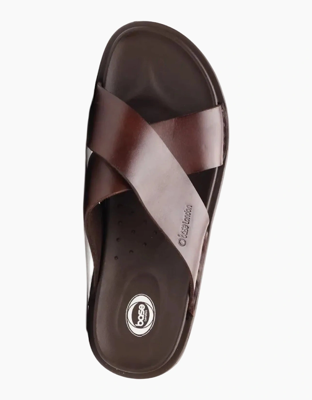 Base London Drift Leather Men's Brown Sandals