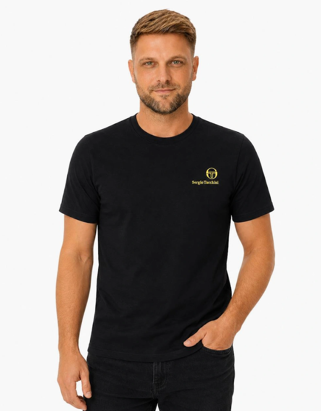Sergio Tacchini Felton T-Shirt Black/Gold