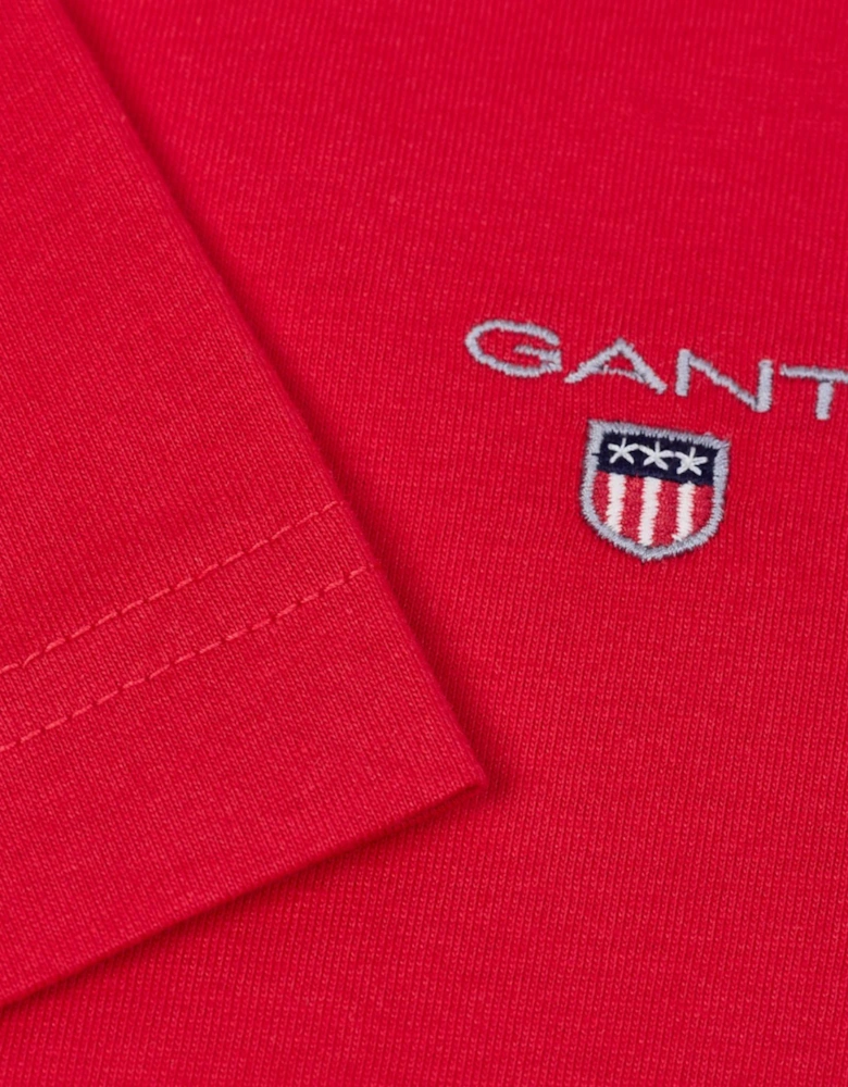 Gant mens regular fit short sleeve shield logo T-shirt