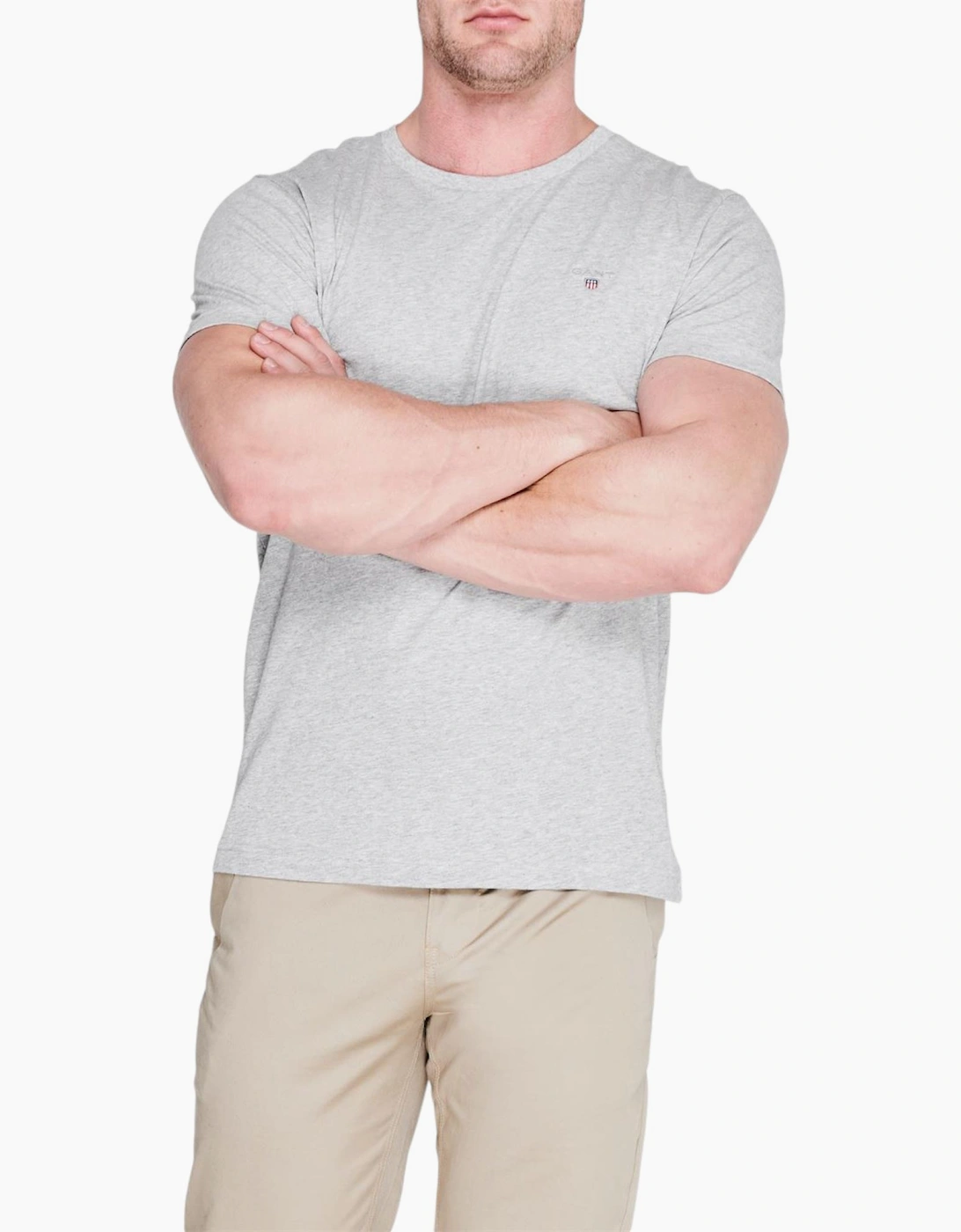 Gant mens regular fit short sleeve shield logo T-shirt, 5 of 4