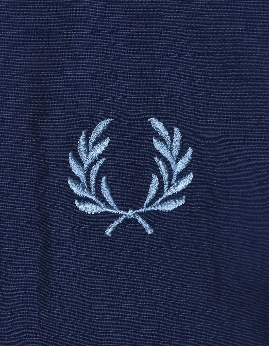 FRED PERRY CROPPED RIPSTOP PARKA TENNIS BLUE