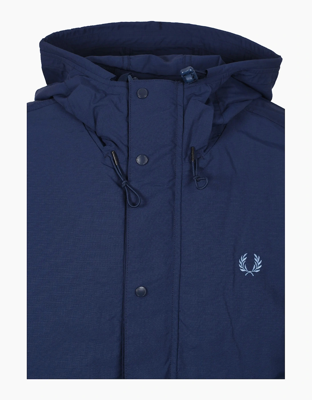 FRED PERRY CROPPED RIPSTOP PARKA TENNIS BLUE
