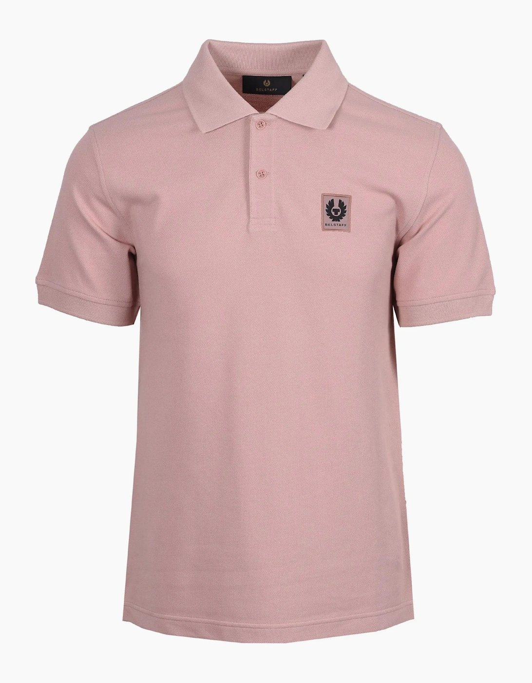 Belstaff Men's Pink Short Sleeve Polo Shirt Dusk  42 Size Xl