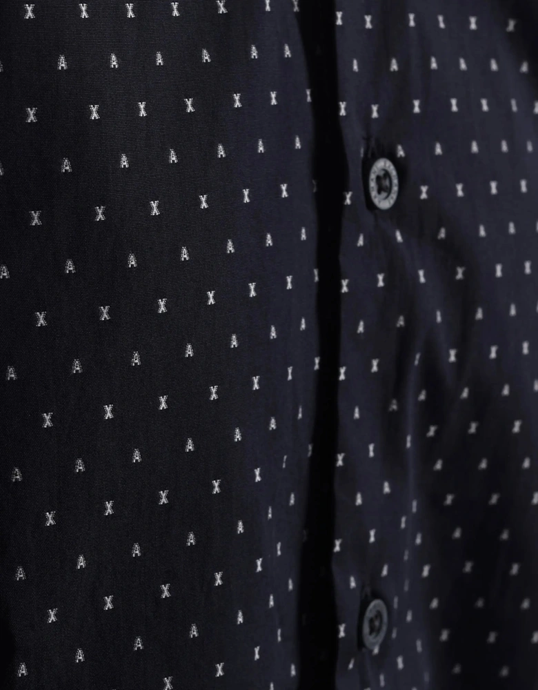 Armani Exchange Long Sleeved Shirt Navy