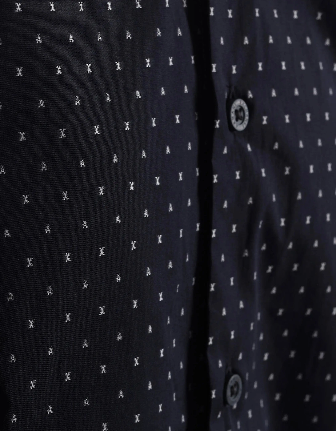Armani Exchange Long Sleeved Shirt Navy