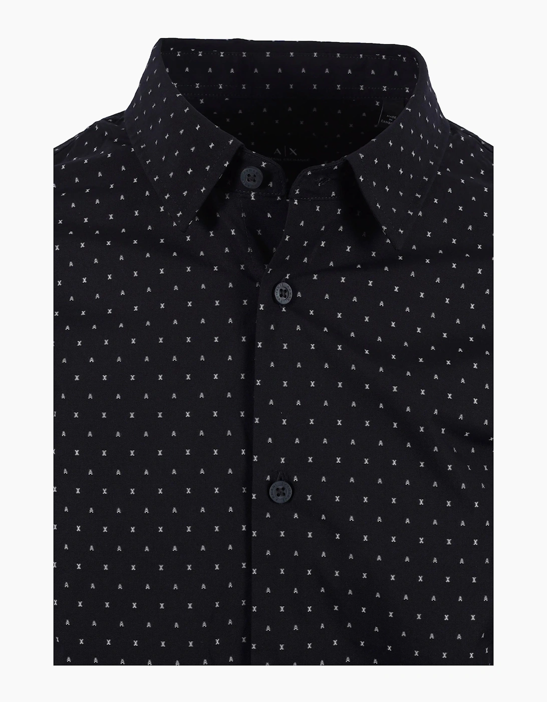 Armani Exchange Long Sleeved Shirt Navy