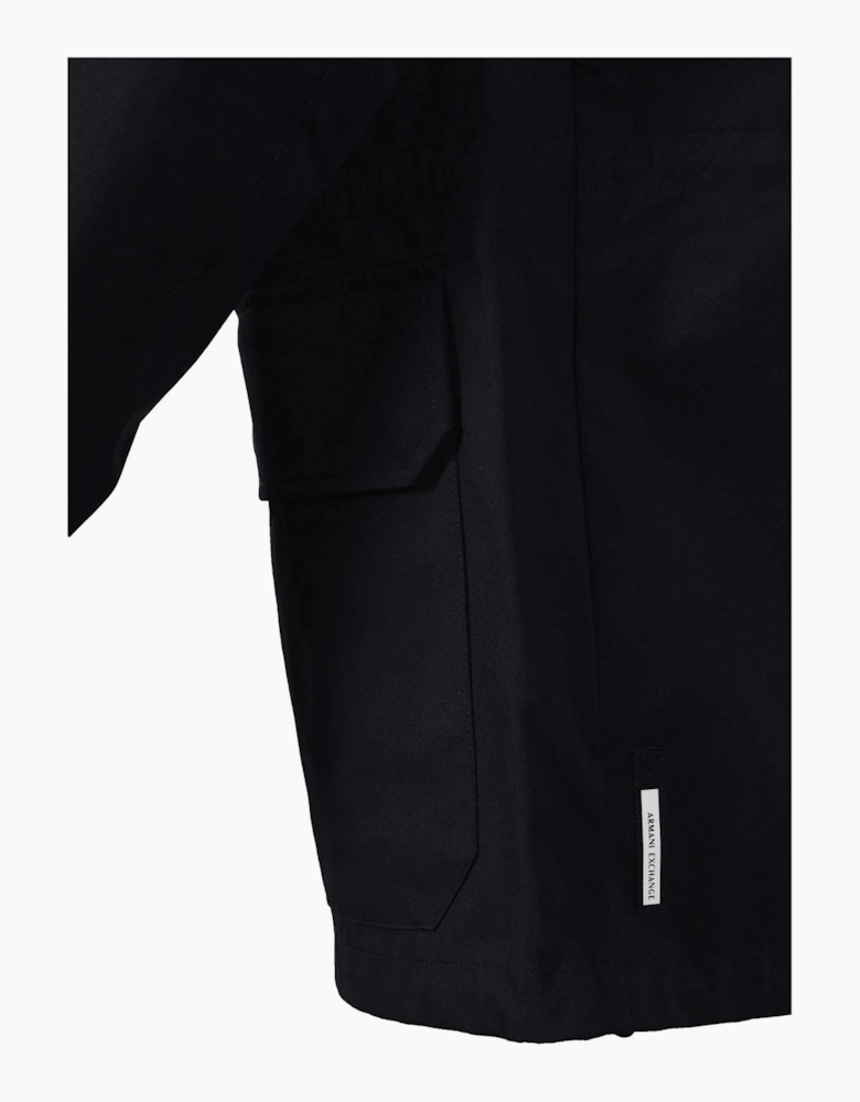 Armani Exchange Caban Coat Dark Navy