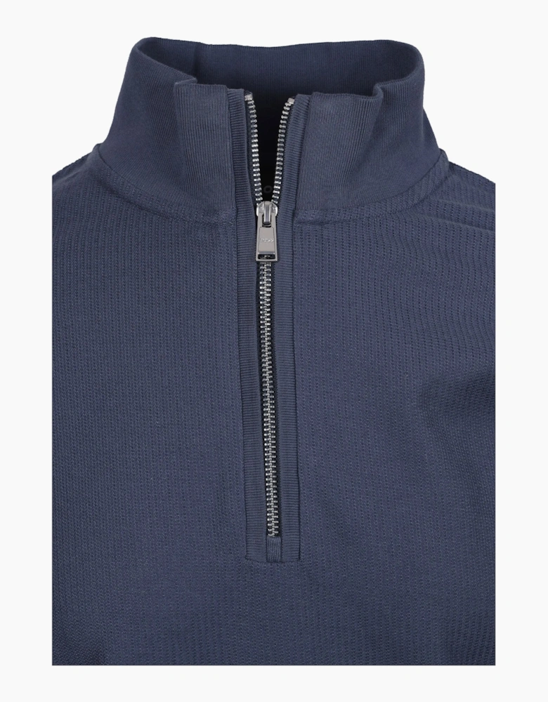 Boss Black H SIDNEY SWEATSHIRTS OPEN BLUE
