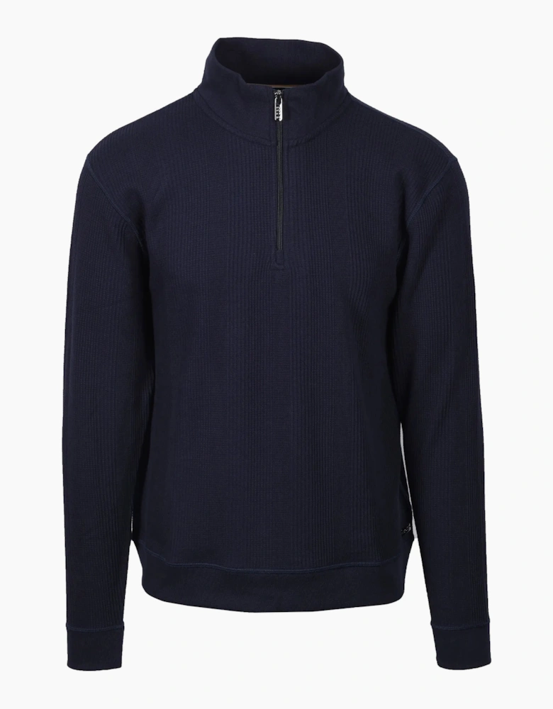 Boss Black STRUCTURE HALF ZIP DARK BLUE