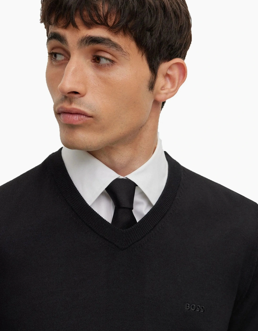 Baram-l V-neck Knitwear Black