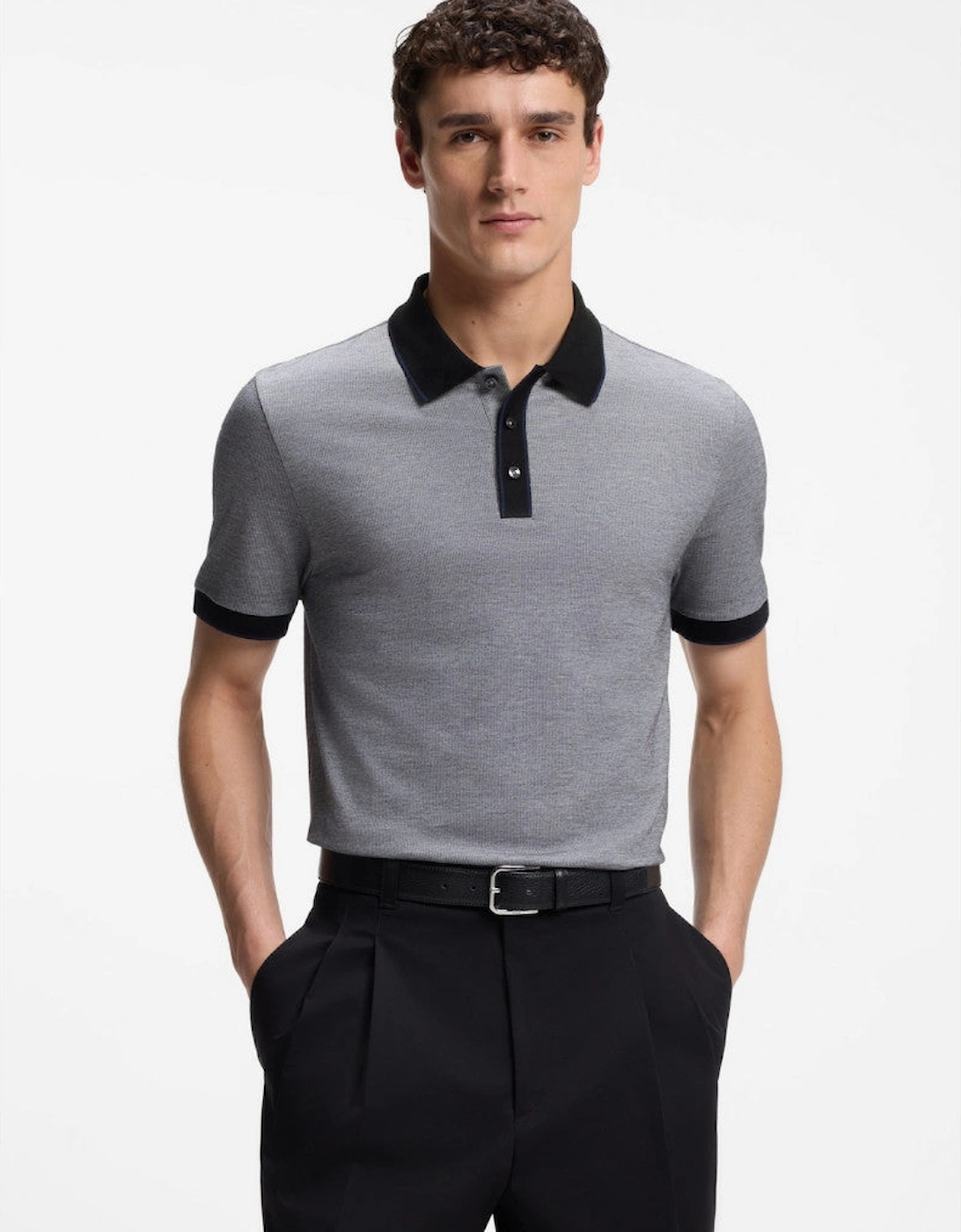BOSS Black H Parlay 81 Polo Shirt 001 Black