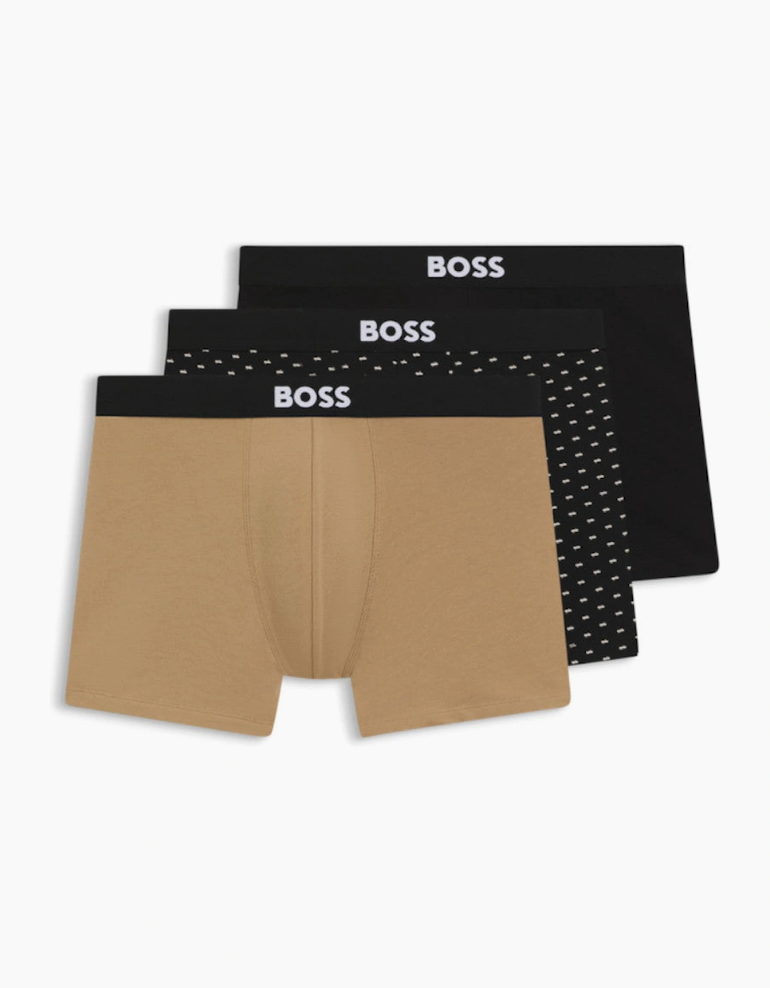 BOSS Black BoxerBR3P BOSS ONE D  282 Open Beige