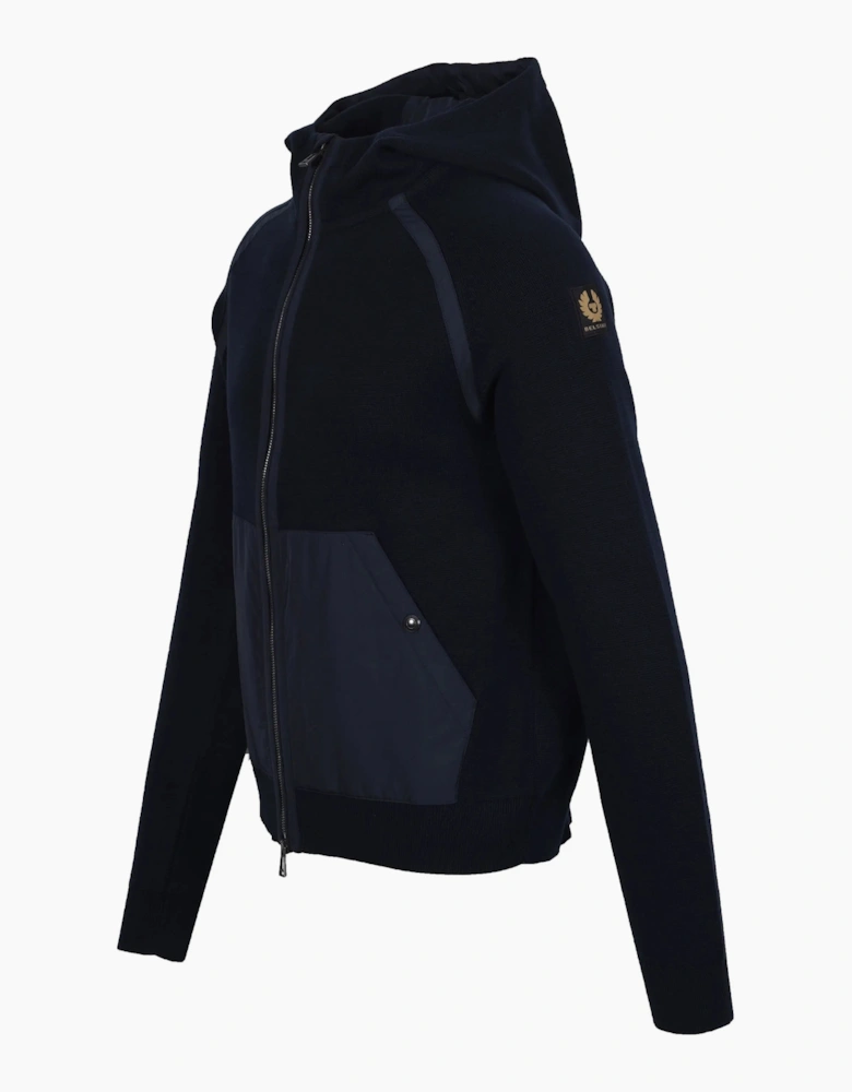 BELSTAFF VIEW HOODED FULL ZIP NAVY