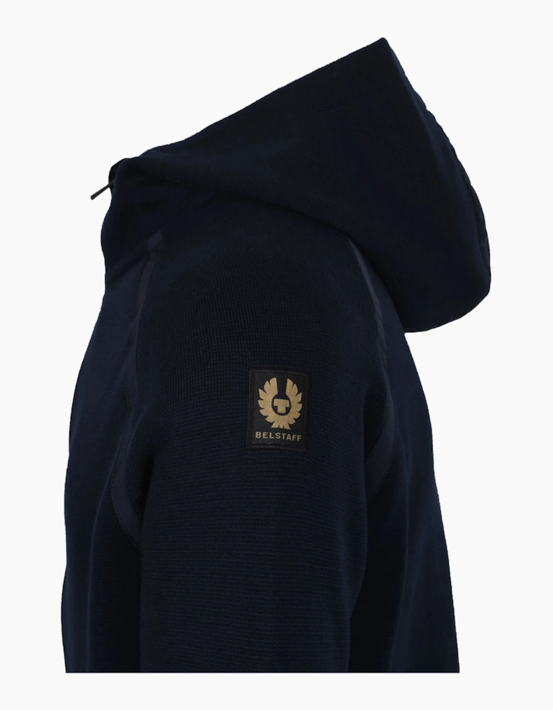 BELSTAFF VIEW HOODED FULL ZIP NAVY