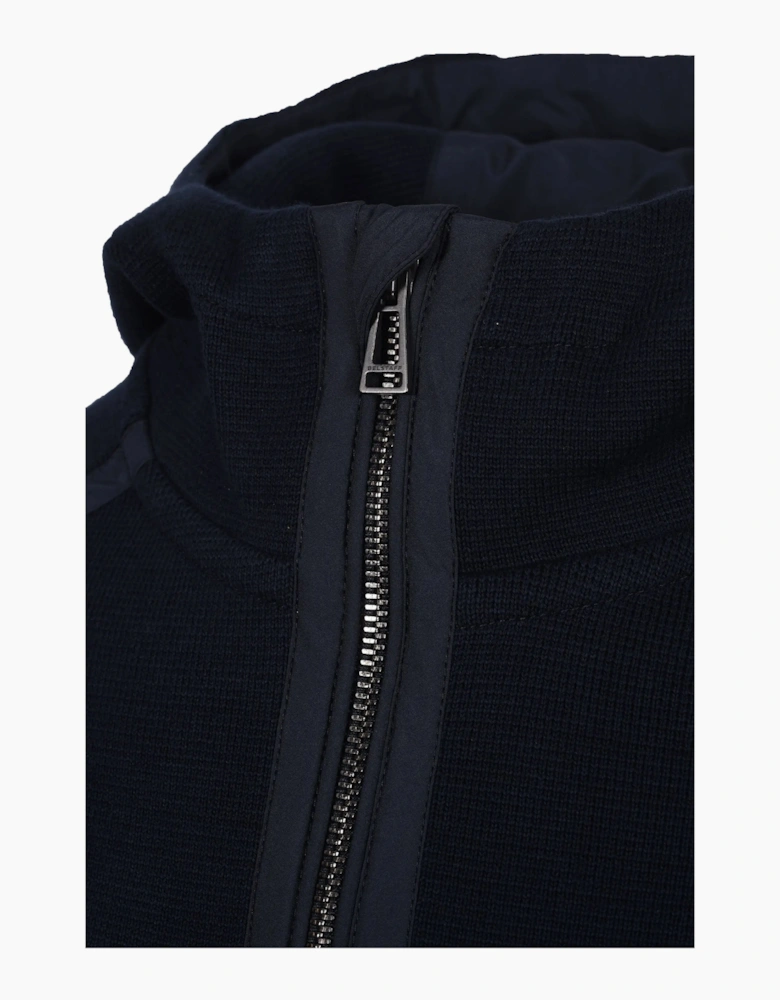 BELSTAFF VIEW HOODED FULL ZIP NAVY