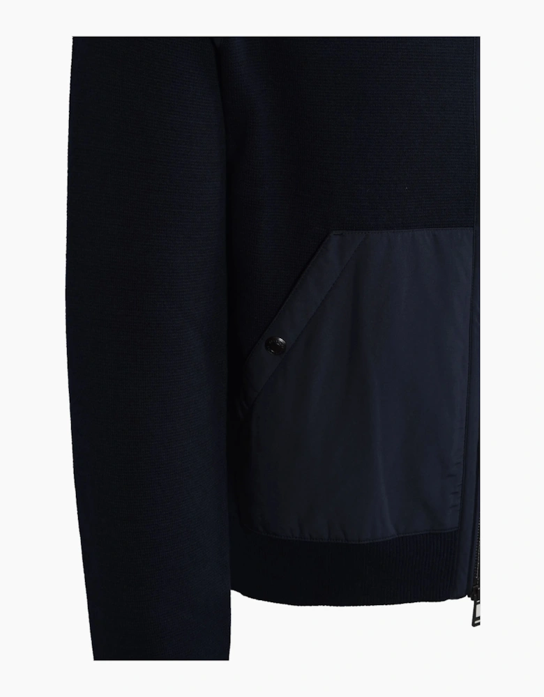 BELSTAFF VIEW HOODED FULL ZIP NAVY