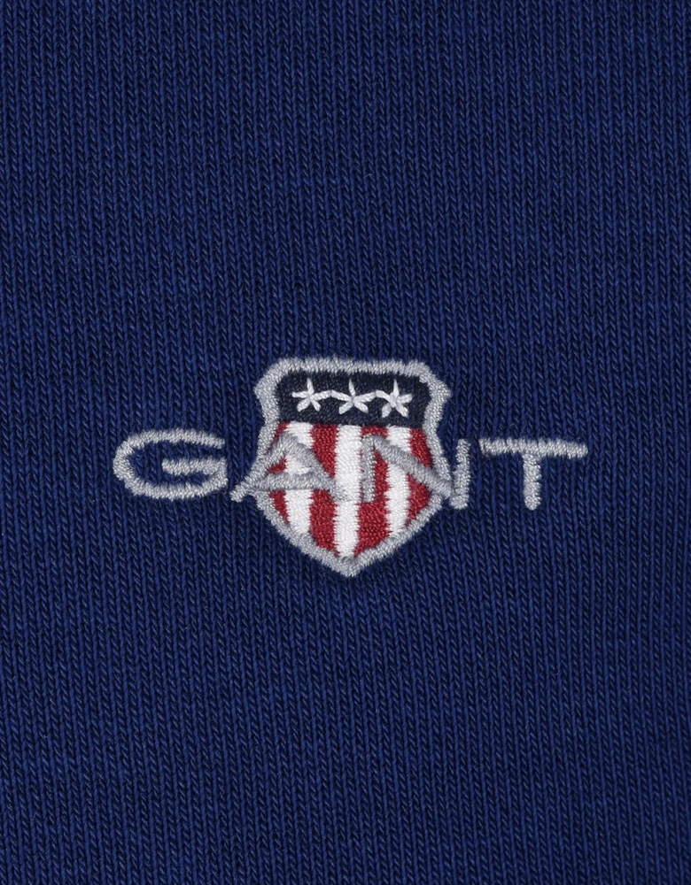 GANT REG SHIELD HALF ZIP SWEAT RICH NAVY