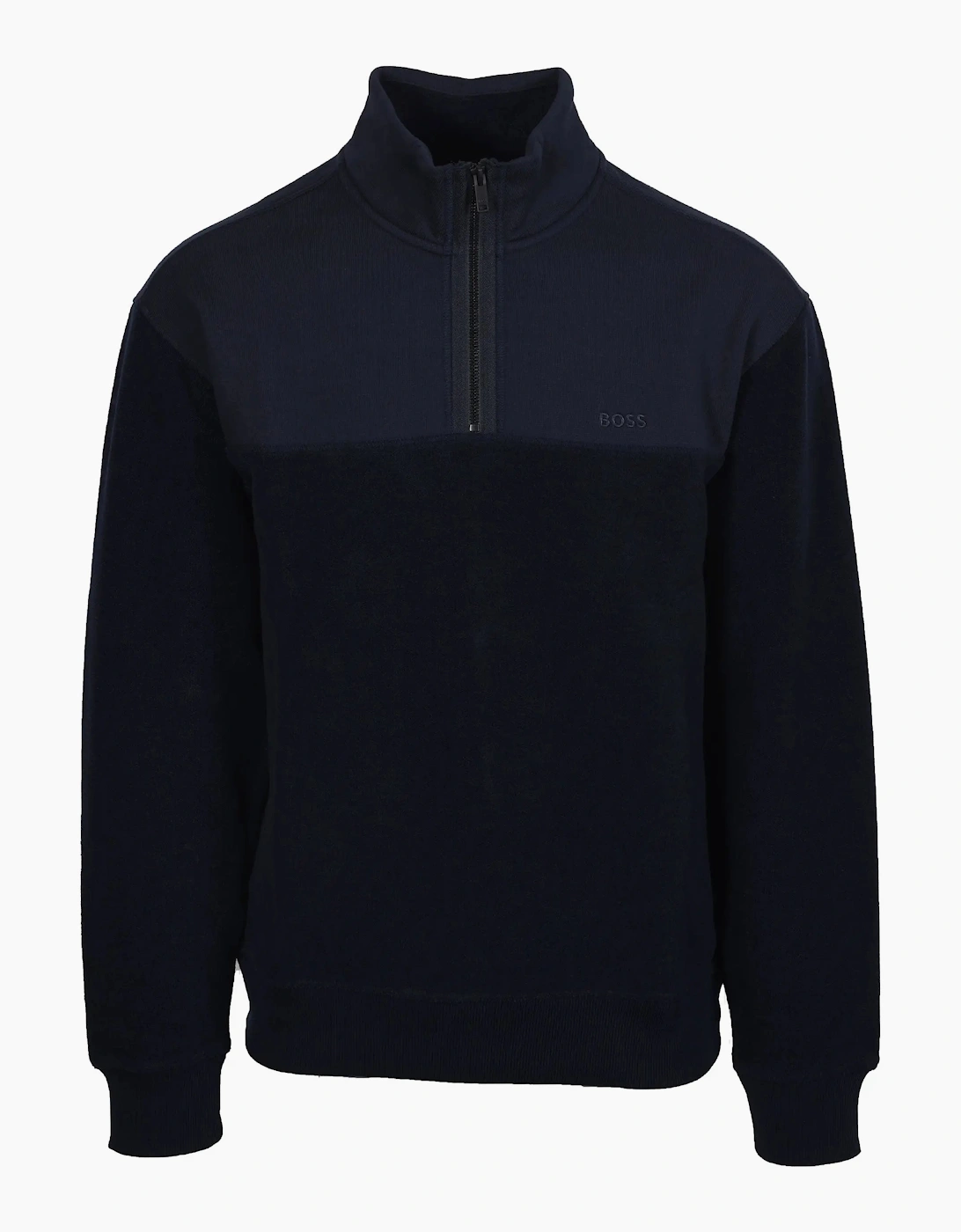 Boss Orange ZE_WINTERBRUSH HALF ZIP DARK BLUE, 4 of 3