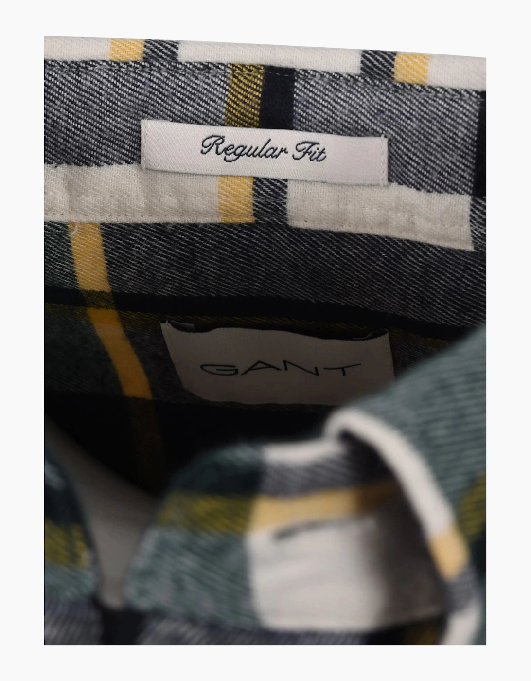 Gant Flannel Check Shirt Tartan Green