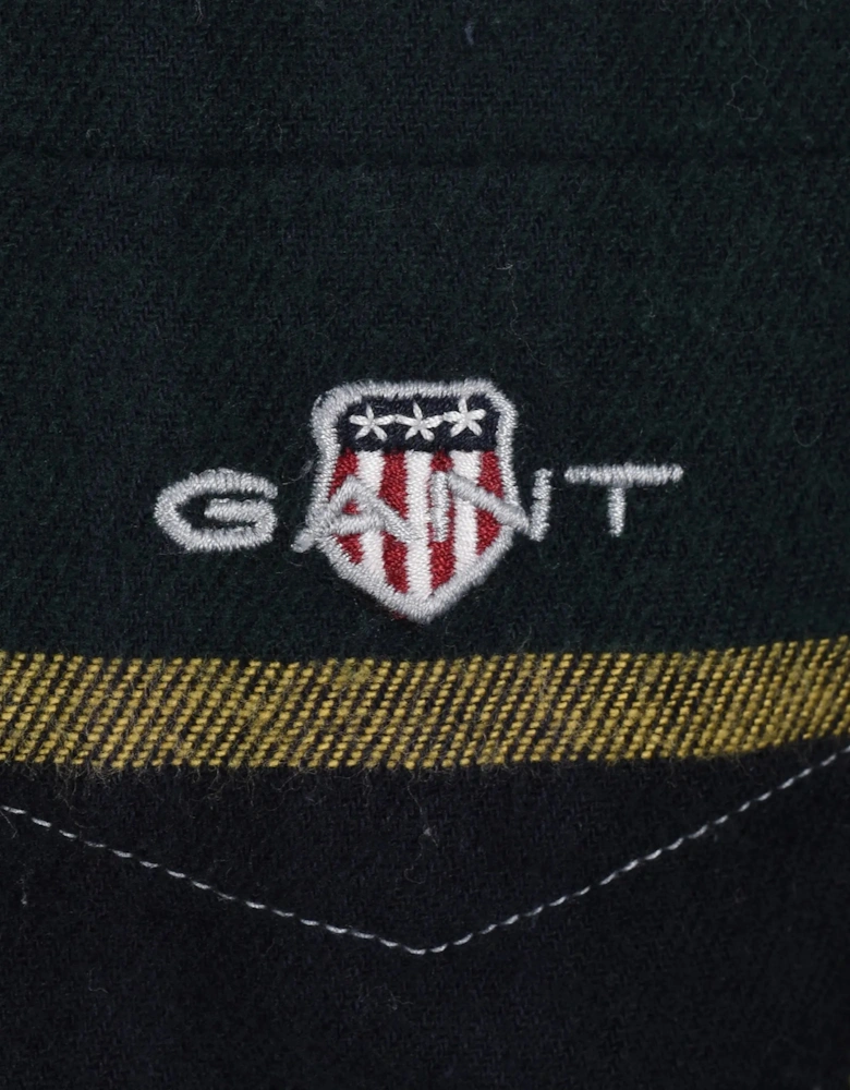 Gant Flannel Check Shirt Tartan Green