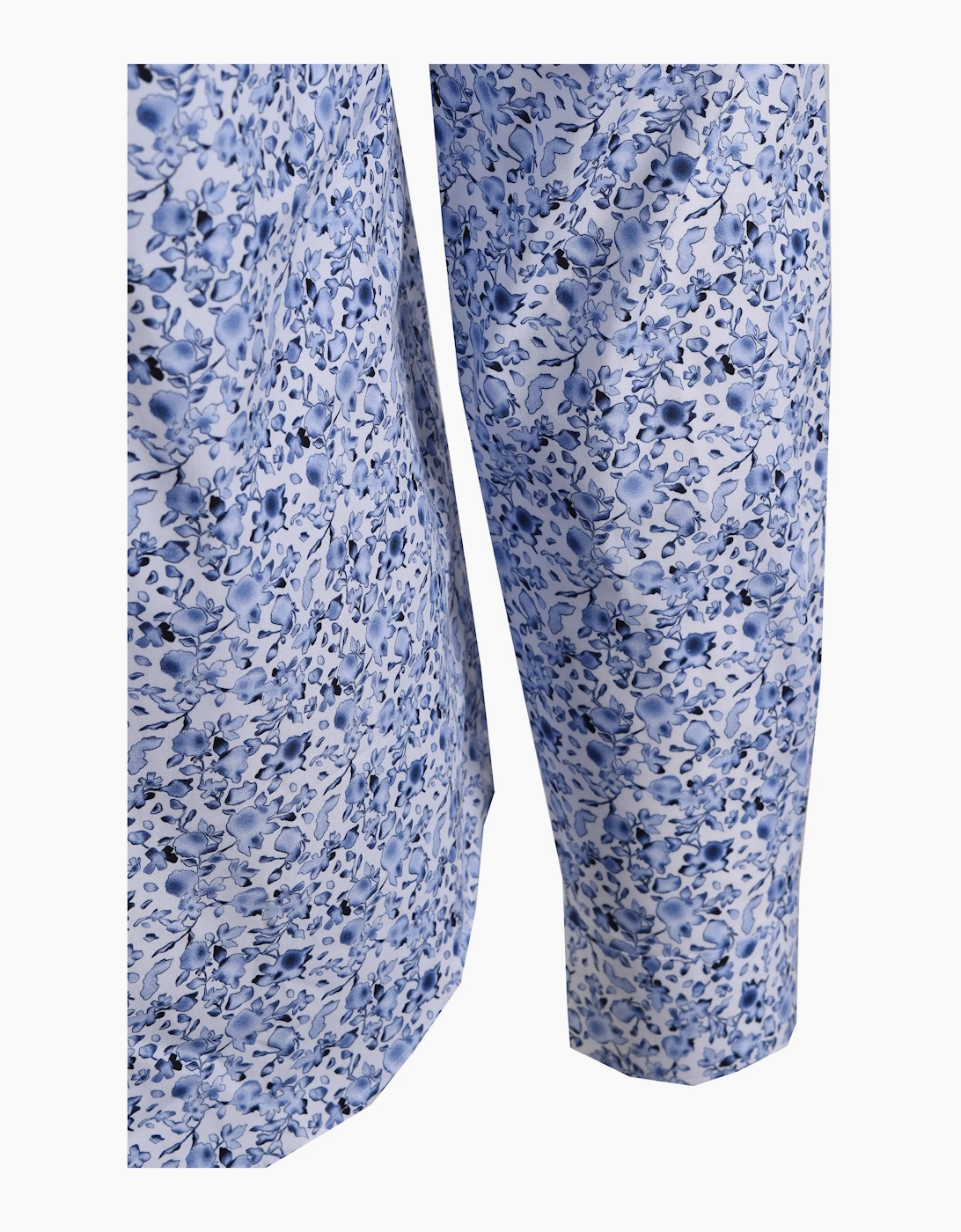 PAUL SMITH PATTERNED LS TAILORED FIT SHIRT LIGHT BLUE