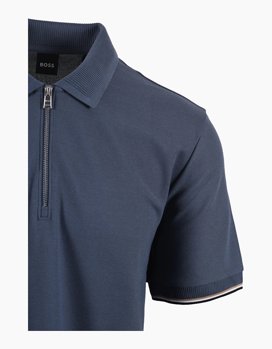Boss Black BOSS C-PEI 04 POLO SHIRT OPEN BLUE