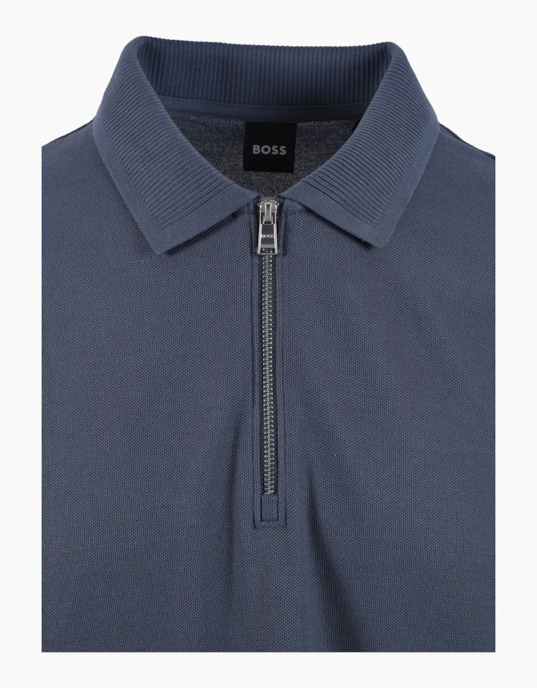 Boss Black BOSS C-PEI 04 POLO SHIRT OPEN BLUE