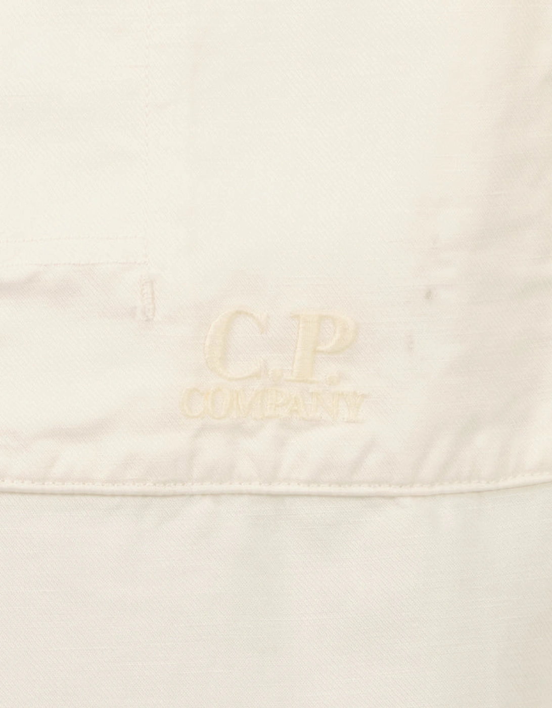 Cotton/Linen Pocket Logo Shirt