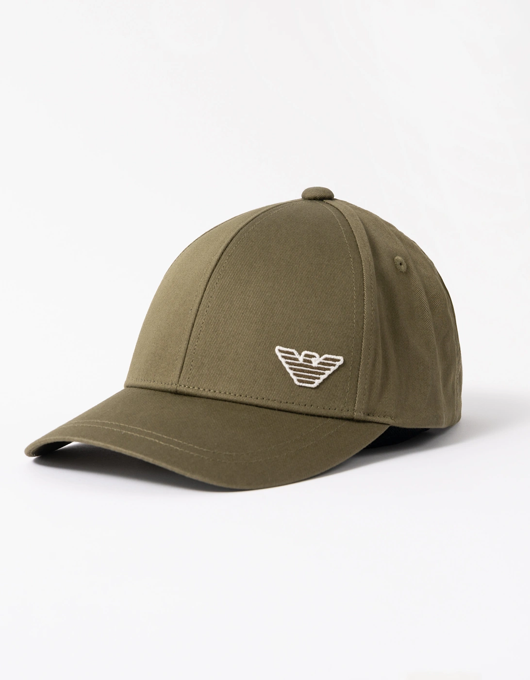 Emporio Armani Mens Cap with Eagle Logo - Dark Olive, 5 of 4