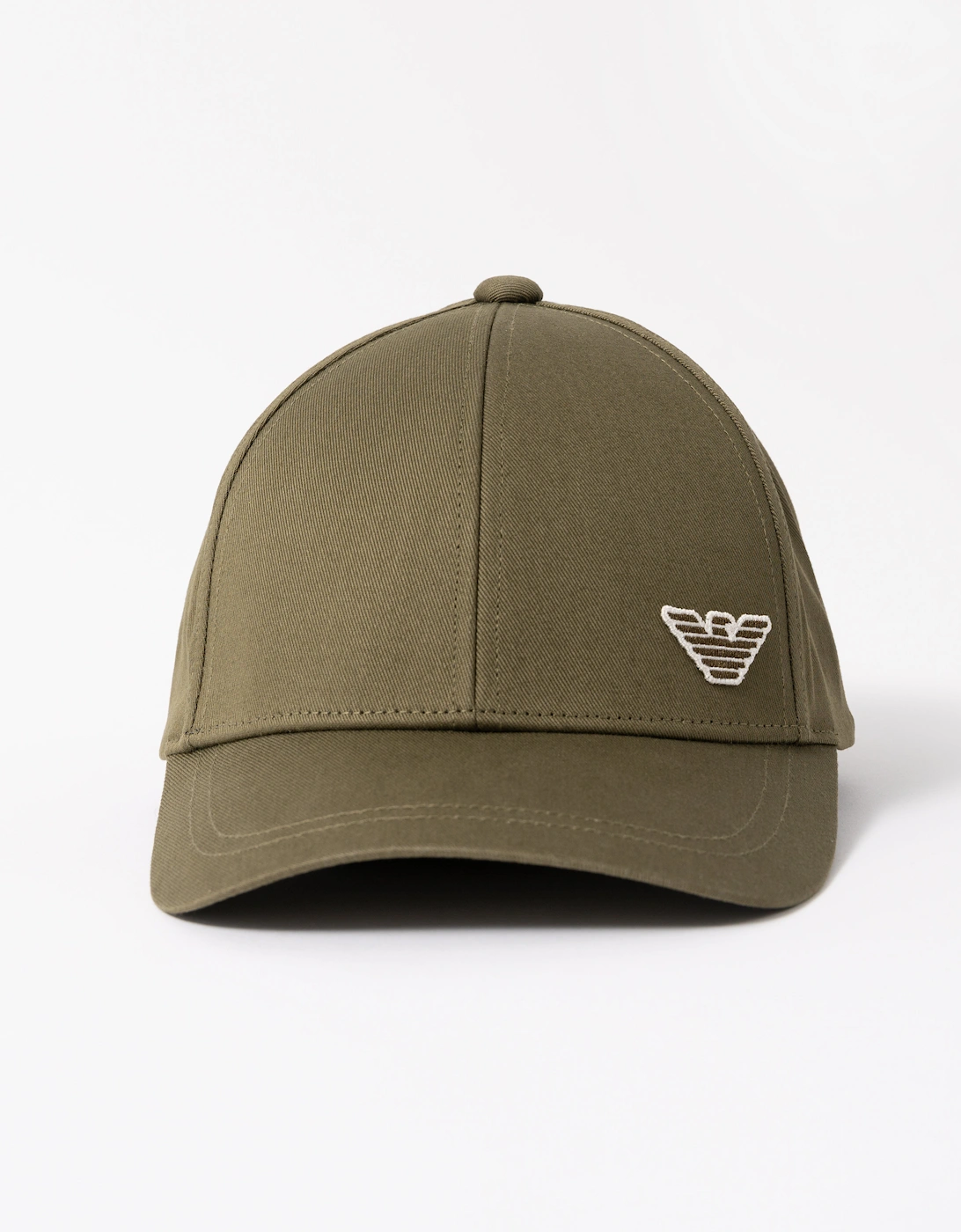 Emporio Armani Mens Cap with Eagle Logo - Dark Olive