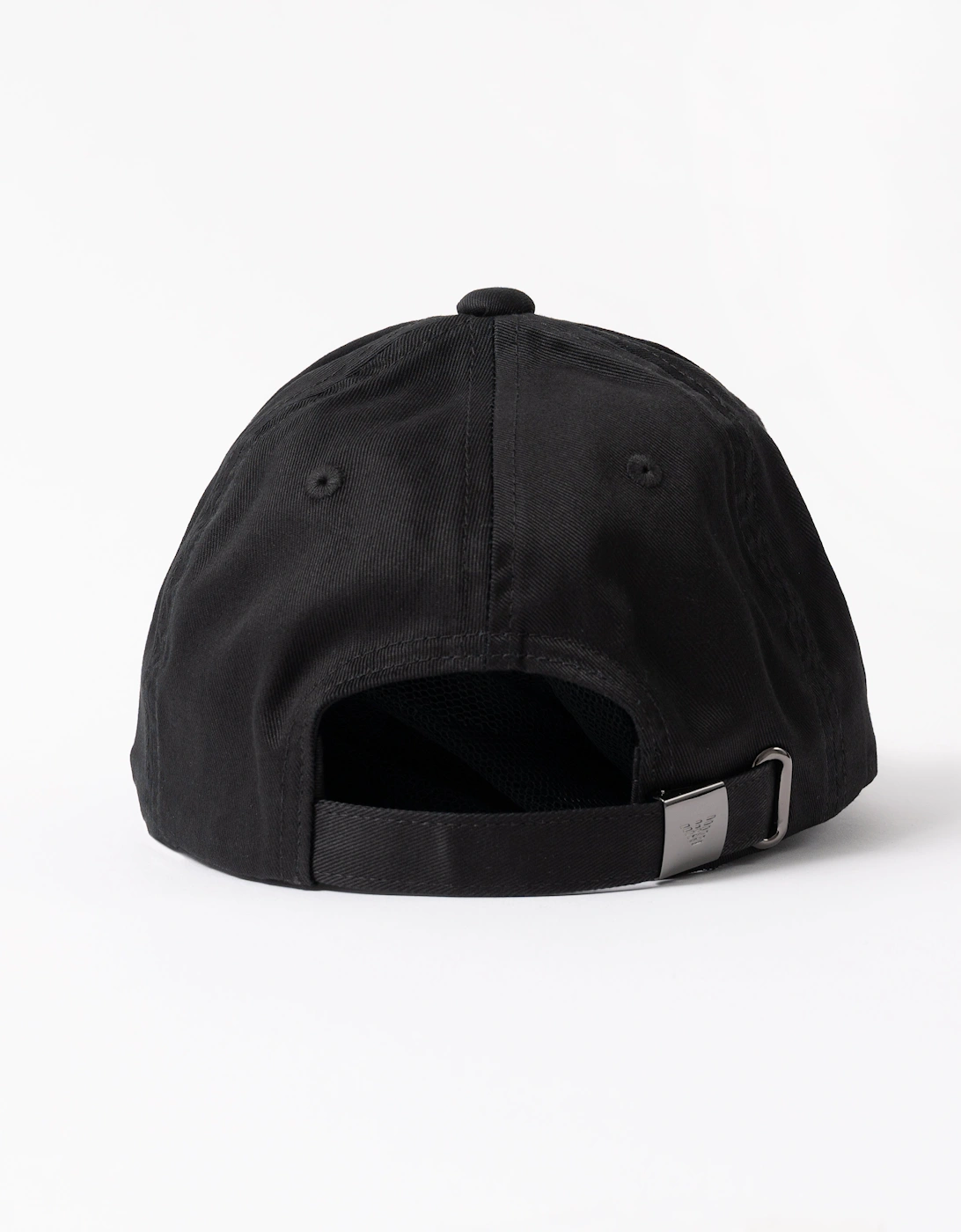 Emporio Armani Mens Cap with Eagle Logo - Black