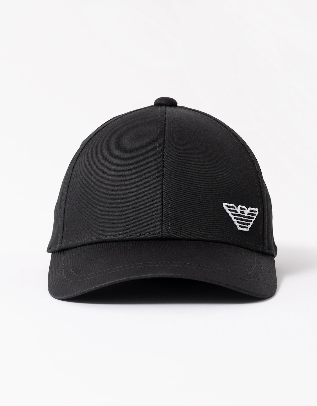 Emporio Armani Mens Cap with Eagle Logo - Black
