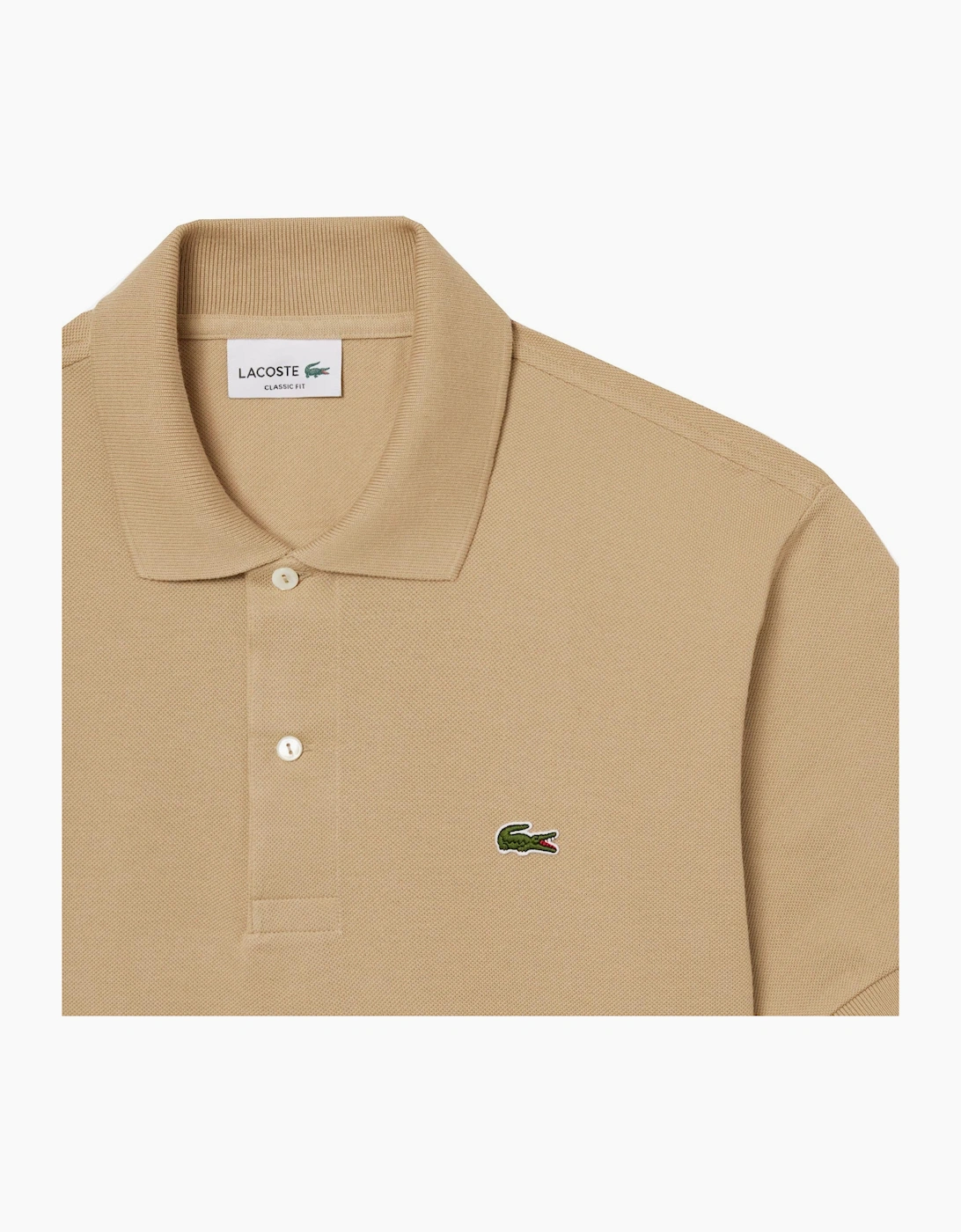 Lacoste Men's Beige Classic Short Sleeved Polo Shirt