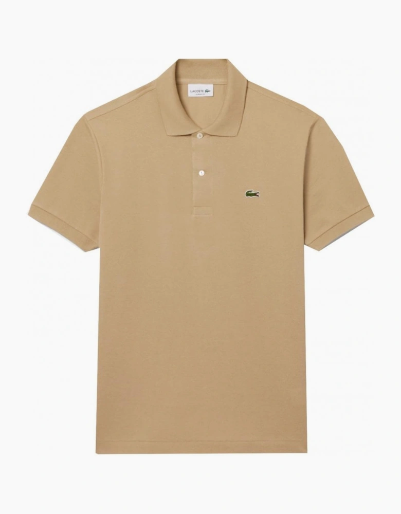Lacoste Men's Beige Classic Short Sleeved Polo Shirt