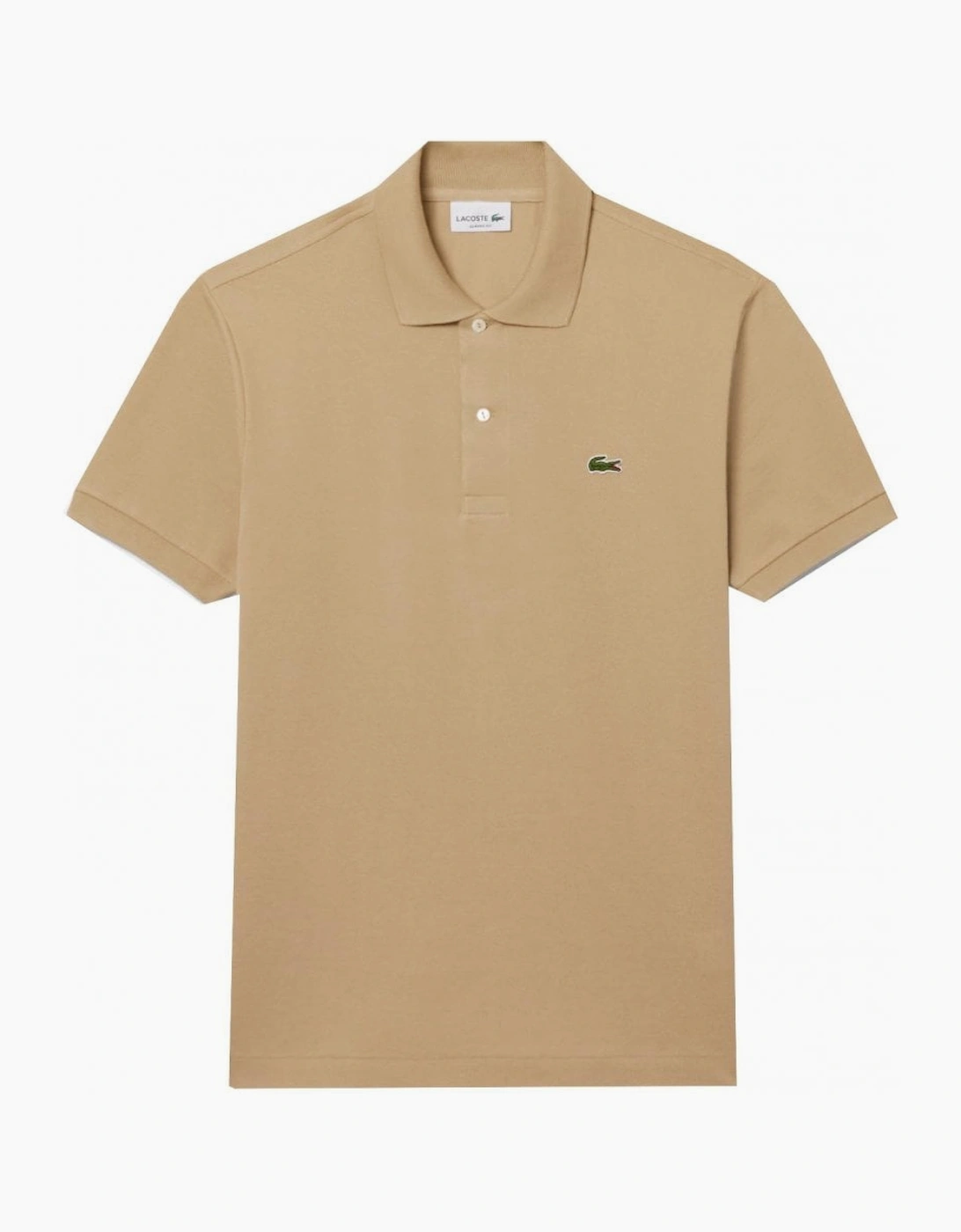 Lacoste Men's Beige Classic Short Sleeved Polo Shirt, 5 of 4