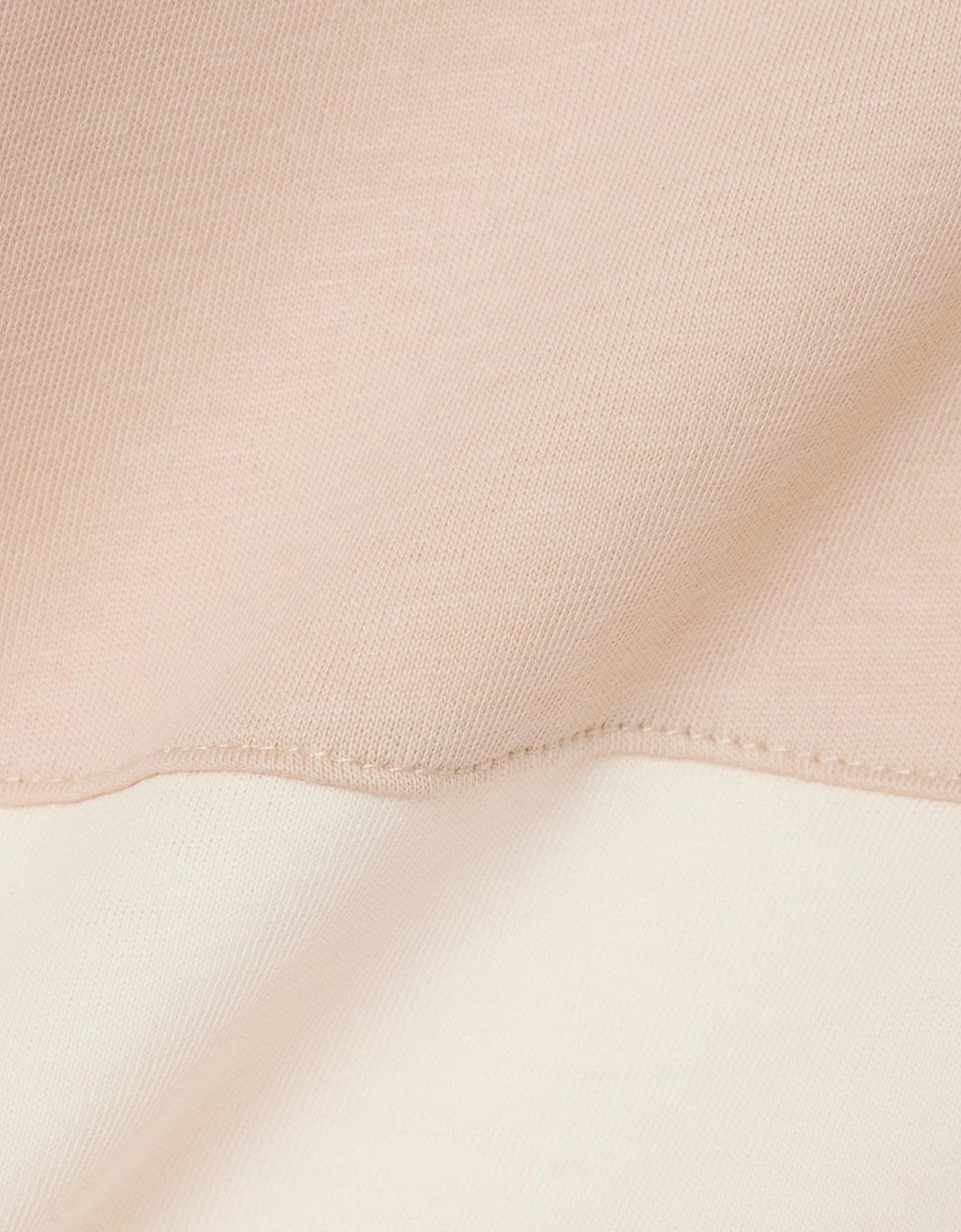 Lacoste Men's Beige Colour Block Cotton T-shirt