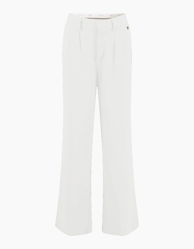 Pants in heavy linen mix
