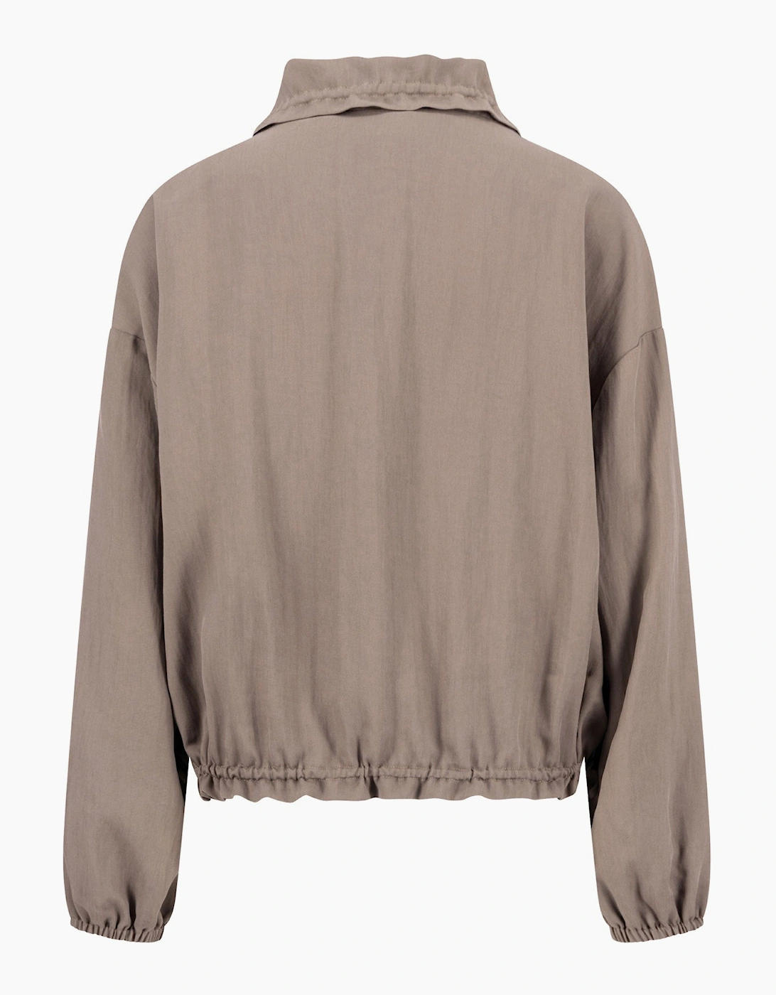 Soft twill jacket in truffle brown